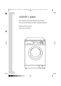 Manual AEG L60600 Washing Machine