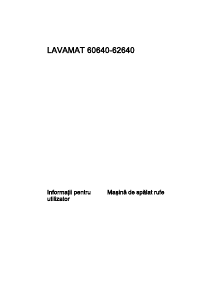 Manual AEG L60640 Mașină de spălat