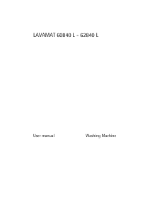 Manual AEG L60840L Washing Machine
