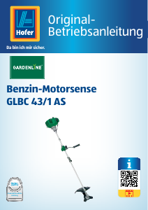 Bedienungsanleitung Gardenline GLBC 43/1 AS Rasentrimmer