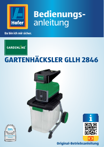 Használati útmutató Gardenline GLLH 2846 Kerti aprítógép