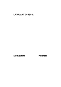 Kasutusjuhend AEG L74950A Pesumasin