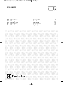 Bruksanvisning Electrolux EMS26254OX Mikrobølgeovn