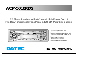 Manual Datec ACP-5010RDS Car Radio