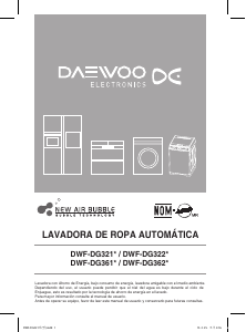 Manual de uso Daewoo DWF-DG321AWW3 Lavadora