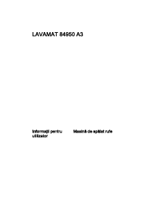 Manual AEG L84950A3 Mașină de spălat