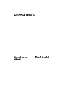 Manual AEG L86950A Mașină de spălat