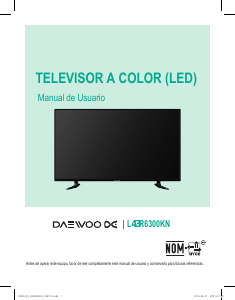 Manual de uso Daewoo L43R6300KN Televisor de LED