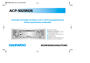 Bedienungsanleitung Daewoo ACP-5025RDS Autoradio