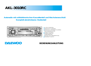 Bedienungsanleitung Daewoo AKL-3010RC Autoradio