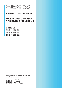 Manual de uso Daewoo DSA-1286EL Aire acondicionado