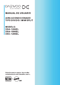 Manual de uso Daewoo DSC-1286EL Aire acondicionado