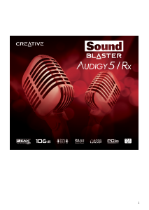 Manual Creative Sound Blaster Audigy Rx Sound Card