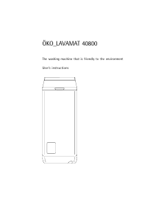 Handleiding AEG LAV40800 Wasmachine