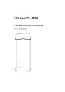 Mode d’emploi AEG LAV41100 Lave-linge