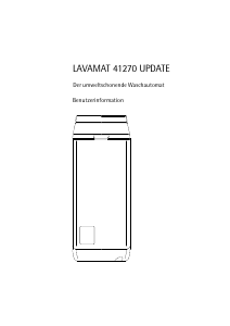 Bedienungsanleitung AEG LAV41270 Waschmaschine