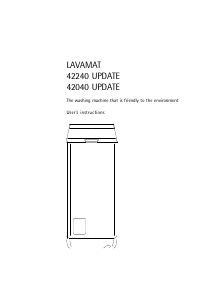 Handleiding AEG LAV42240 Wasmachine