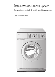 Manual AEG LAV88749 Washing Machine