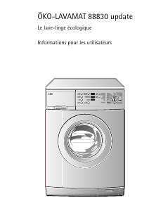 Mode d’emploi AEG LAV88830-W Lave-linge