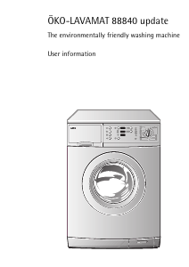 Manual AEG LAV88840 Washing Machine