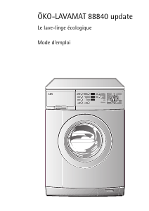 Mode d’emploi AEG LAV88840 Lave-linge