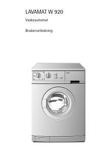 Bruksanvisning AEG LAVW1020-W Vaskemaskin