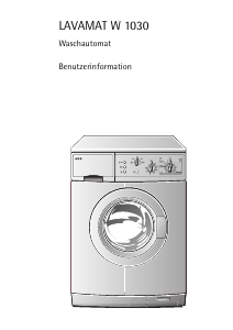 Bedienungsanleitung AEG LAVW1030-W Waschmaschine