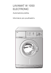 Návod AEG LAVW1050 Práčka