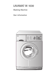 Manual AEG LAVW1230 Washing Machine