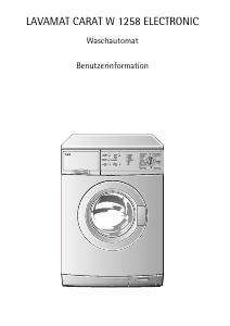 Bedienungsanleitung AEG LAVW1256 Waschmaschine