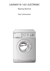 Manual AEG LAVW1451 Washing Machine