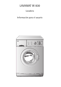 Manual de uso AEG LAVW830-W Lavadora