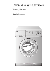 Manual AEG LAVW850 Washing Machine