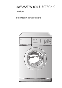 Manual de uso AEG LAVW850 Lavadora