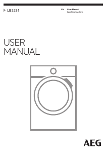 Manual AEG LB3281 Washing Machine