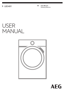 Manual AEG LB3481 Washing Machine