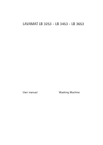 Manual AEG LB3653 Washing Machine