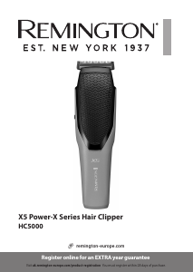 Manual Remington HC5000 X5 Power-X Hair Clipper