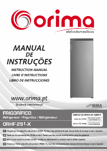 Manual Orima ORHF 291 X Refrigerator