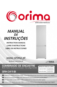 Manual de uso Orima ORH 341 BI Frigorífico combinado