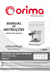 Manual Orima ORES-21 Máquina de café expresso