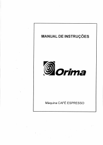 Manual Orima SEG-101 Preta Máquina de café expresso