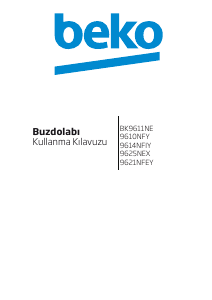 Kullanım kılavuzu BEKO 9614 NFIY Donduruculu buzdolabı