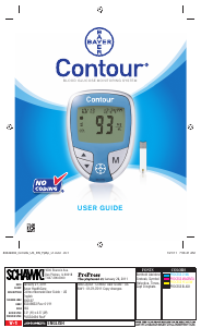 Manual Bayer Contour Blood Glucose Monitor