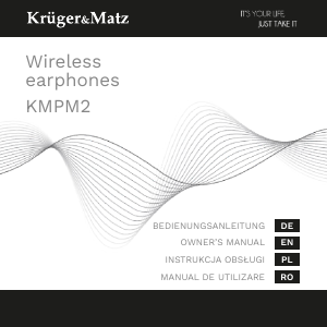Manual Krüger and Matz KMPM2 Headphone