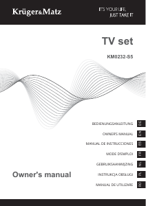 Manual Krüger and Matz KM0232-S5 Televizor LED