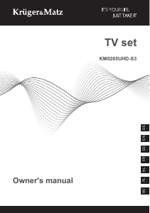 Handleiding Krüger and Matz KM0265UHD-S3 LED televisie