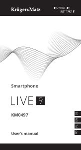 Manual Krüger and Matz KM0497-B Live 9 Telefon mobil