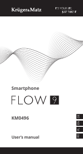 Instrukcja Krüger and Matz KM0496-B Flow 9 Telefon komórkowy