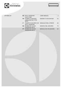 Manual de uso Electrolux EPH09NLIWE Aire acondicionado